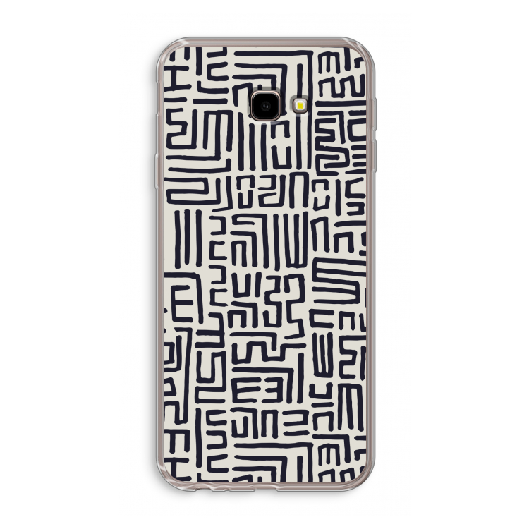 Moroccan Print: Samsung Galaxy J4 Plus Transparant Hoesje