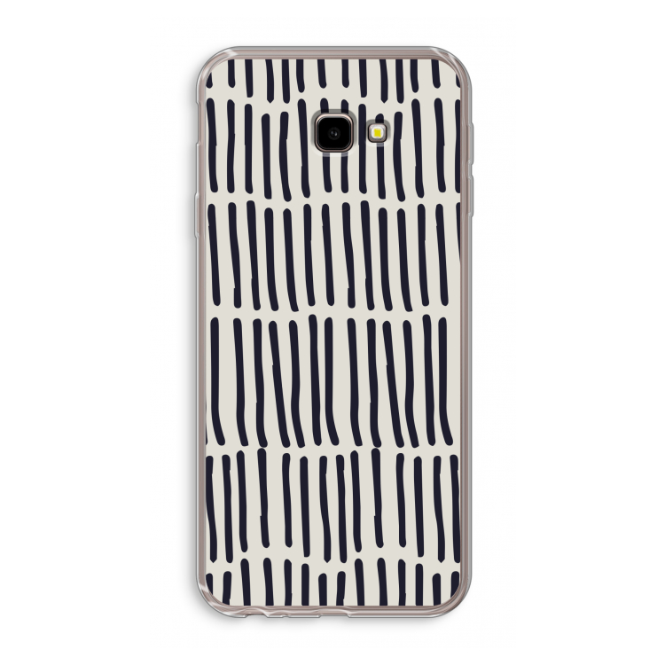 Moroccan stripes: Samsung Galaxy J4 Plus Transparant Hoesje