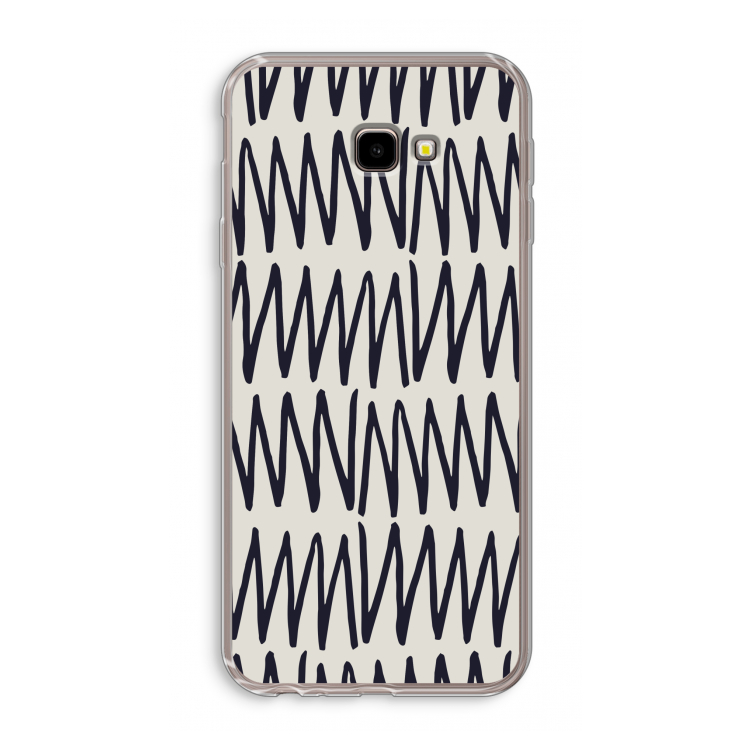 Marrakech Zigzag: Samsung Galaxy J4 Plus Transparant Hoesje