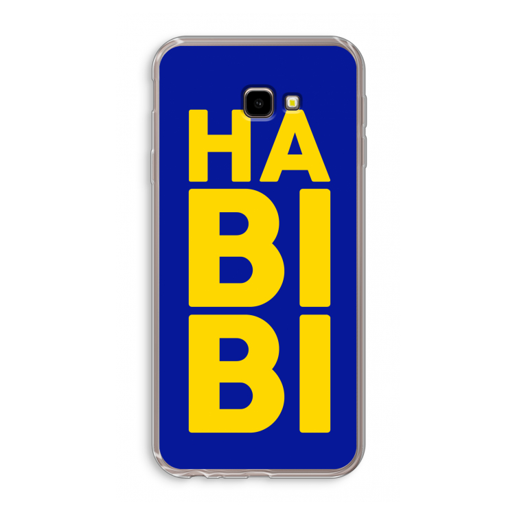 Habibi Blue: Samsung Galaxy J4 Plus Transparant Hoesje
