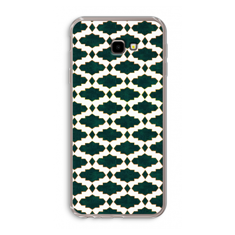 Moroccan tiles: Samsung Galaxy J4 Plus Transparant Hoesje