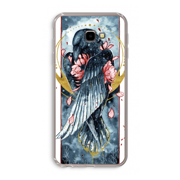 Golden Raven: Samsung Galaxy J4 Plus Transparant Hoesje