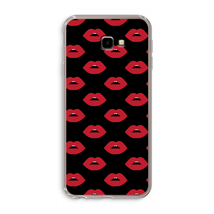 Lips: Samsung Galaxy J4 Plus Transparant Hoesje