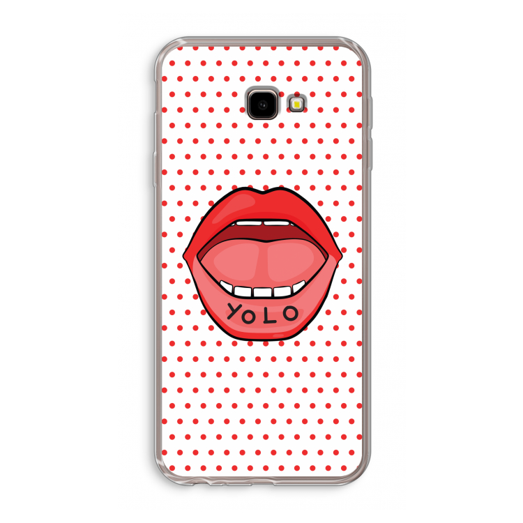 Yolo Denise: Samsung Galaxy J4 Plus Transparant Hoesje