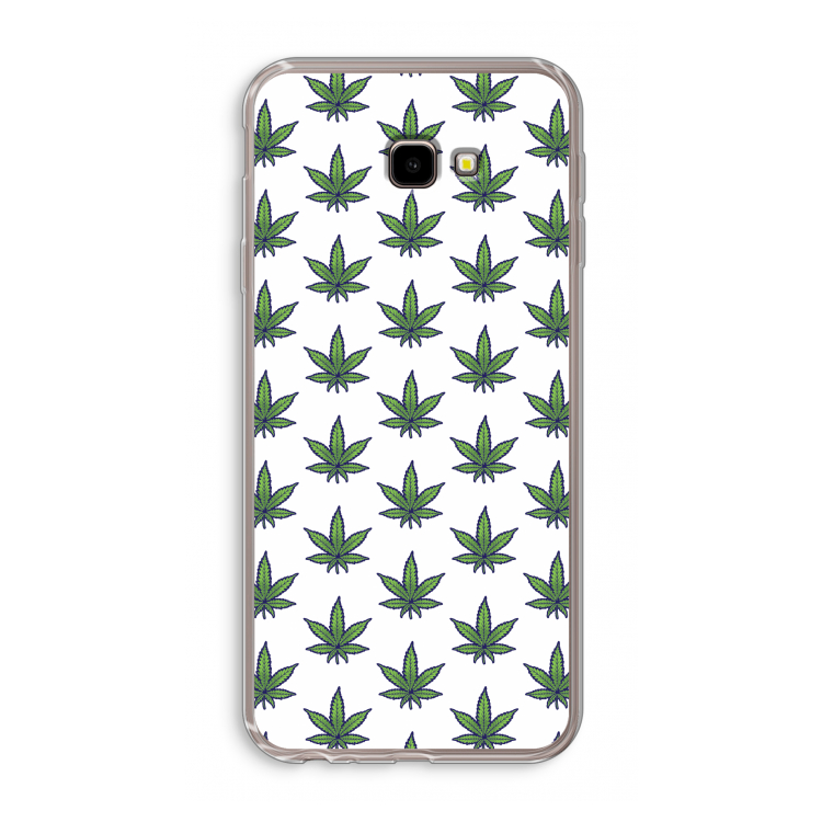 Weed: Samsung Galaxy J4 Plus Transparant Hoesje