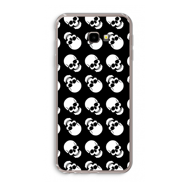 Musketon Skulls: Samsung Galaxy J4 Plus Transparant Hoesje