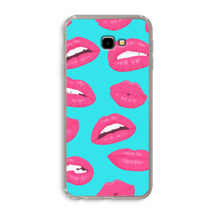 Bite my lip: Samsung Galaxy J4 Plus Transparant Hoesje
