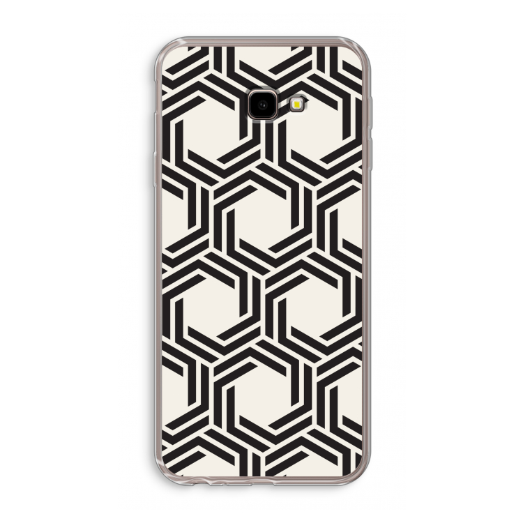 Geometrisch patroon: Samsung Galaxy J4 Plus Transparant Hoesje