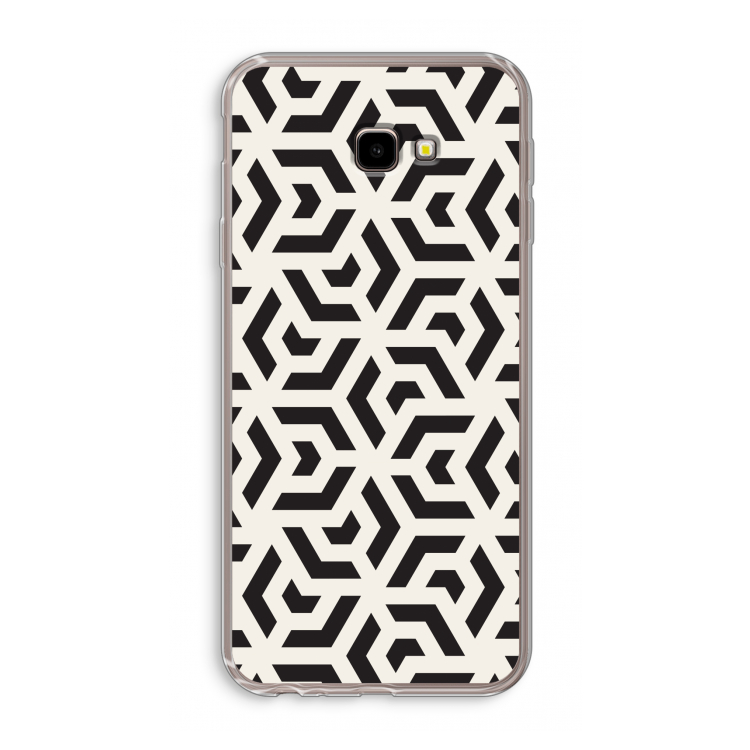 Crazy pattern: Samsung Galaxy J4 Plus Transparant Hoesje