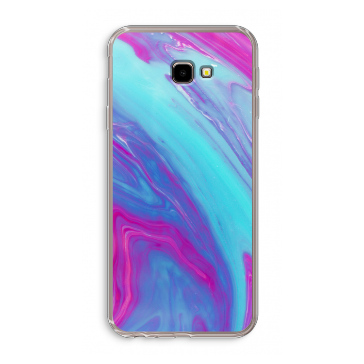 Zweverige regenboog: Samsung Galaxy J4 Plus Transparant Hoesje