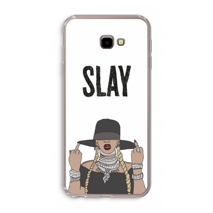 Slay All Day: Samsung Galaxy J4 Plus Transparant Hoesje