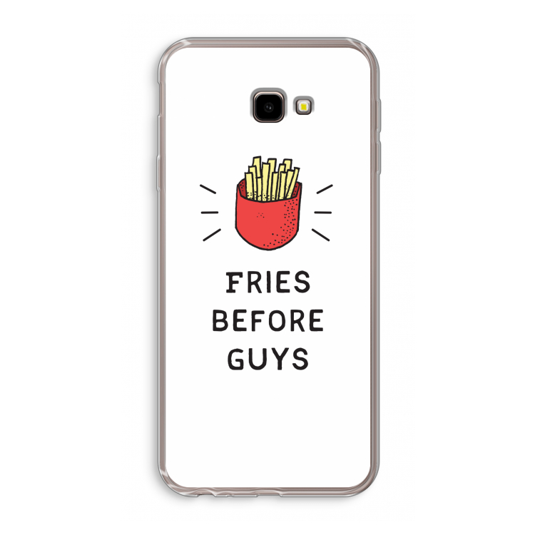 Fries before guys: Samsung Galaxy J4 Plus Transparant Hoesje