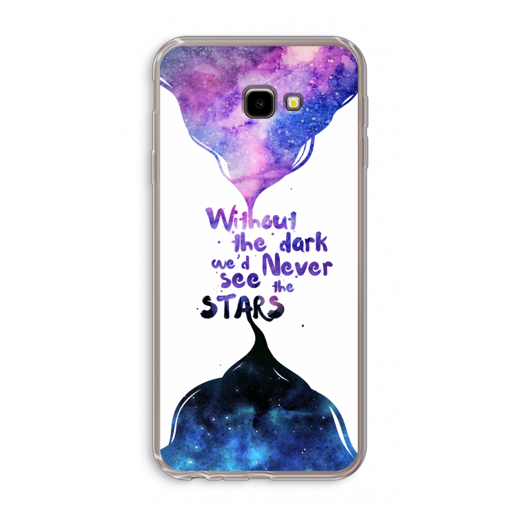 Stars quote: Samsung Galaxy J4 Plus Transparant Hoesje