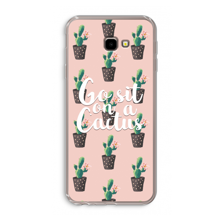 Cactus quote: Samsung Galaxy J4 Plus Transparant Hoesje