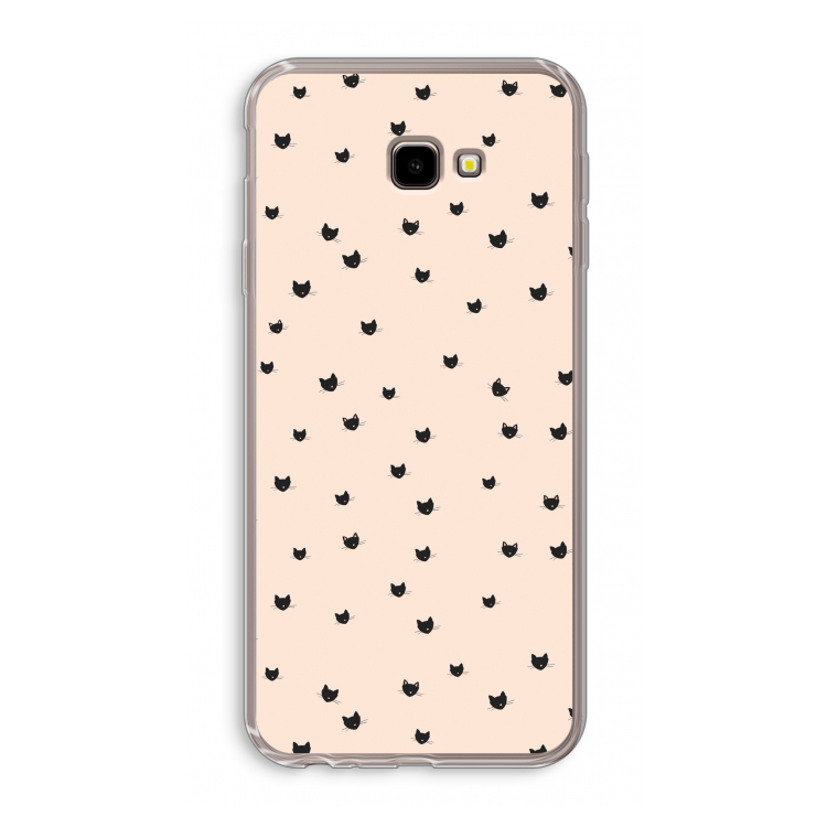 Kleine kattenkopjes: Samsung Galaxy J4 Plus Transparant Hoesje