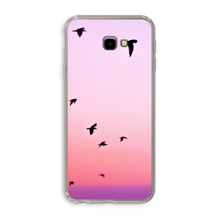 Fly away: Samsung Galaxy J4 Plus Transparant Hoesje