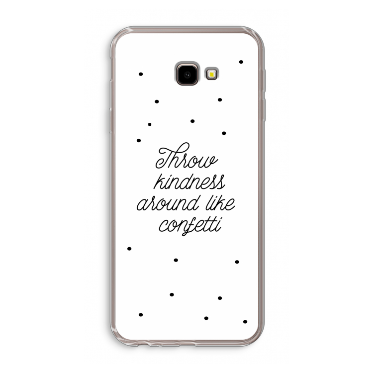 Confetti: Samsung Galaxy J4 Plus Transparant Hoesje
