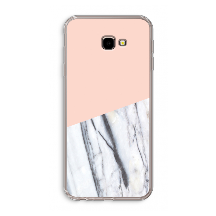 A touch of peach: Samsung Galaxy J4 Plus Transparant Hoesje