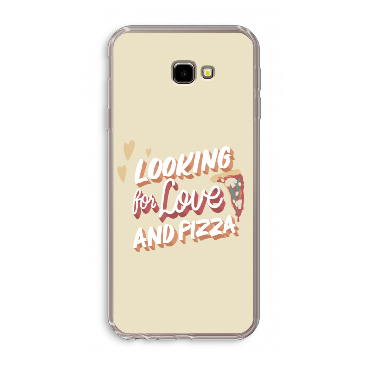 Pizza is the answer: Samsung Galaxy J4 Plus Transparant Hoesje