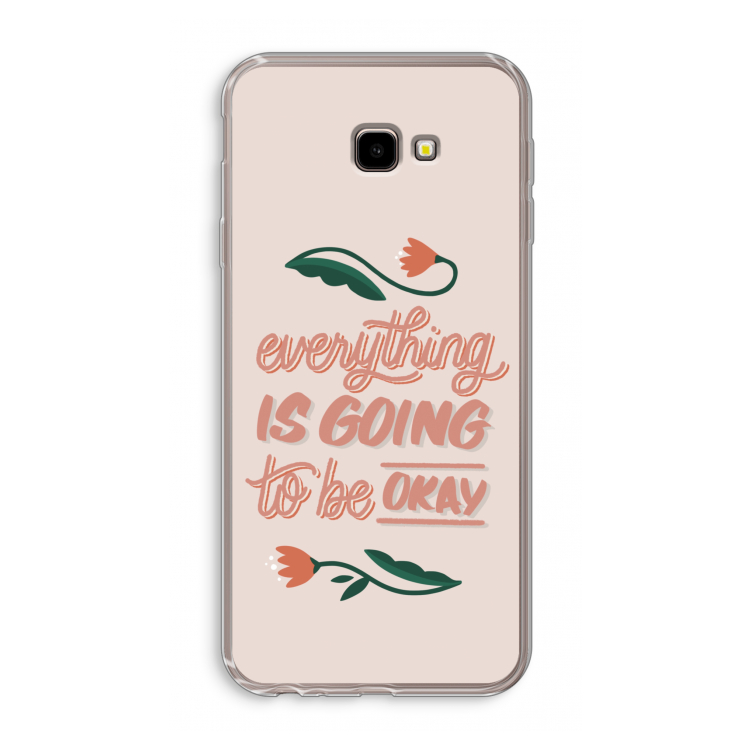 Optimistic flower girl: Samsung Galaxy J4 Plus Transparant Hoesje