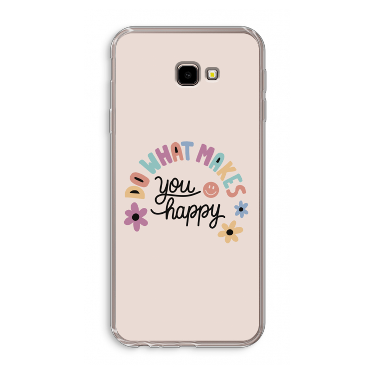 Happy days: Samsung Galaxy J4 Plus Transparant Hoesje