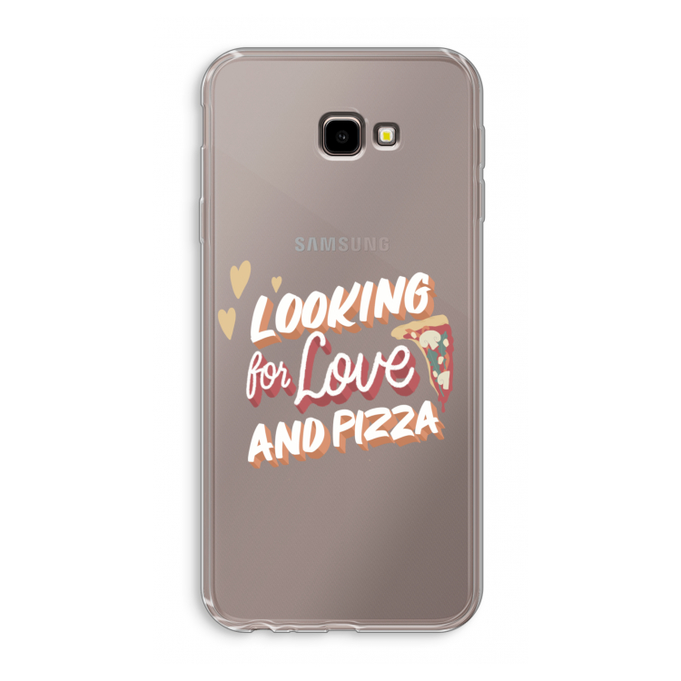 Pizza is the answer: Samsung Galaxy J4 Plus Transparant Hoesje