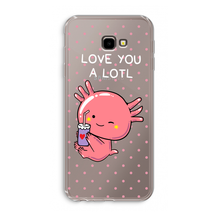 Love You A Lotl: Samsung Galaxy J4 Plus Transparant Hoesje