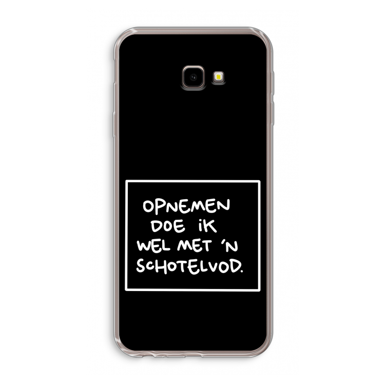Schotelvod: Samsung Galaxy J4 Plus Transparant Hoesje