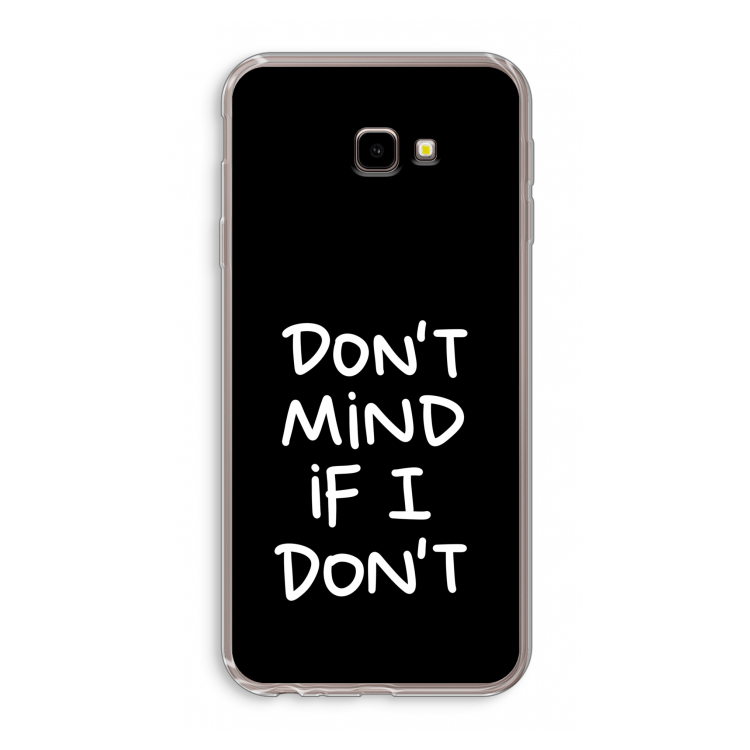 Don't Mind: Samsung Galaxy J4 Plus Transparant Hoesje