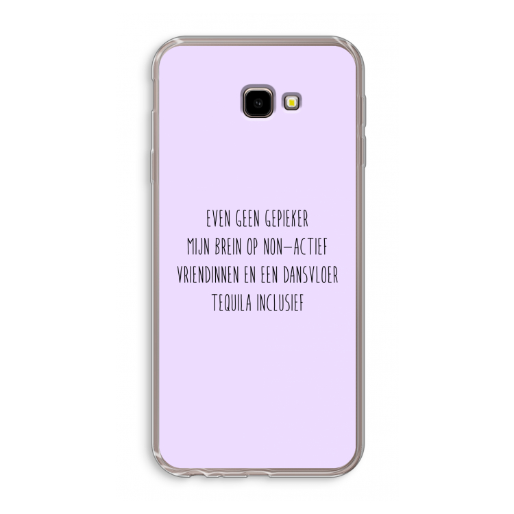 Tequila: Samsung Galaxy J4 Plus Transparant Hoesje