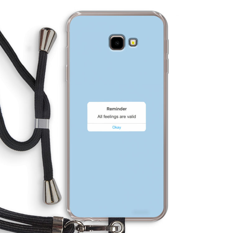 Reminder: Samsung Galaxy J4 Plus Transparant Hoesje met koord