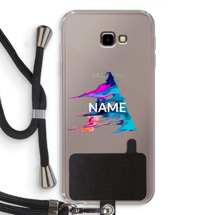Abstract Spectrum: Samsung Galaxy J4 Plus Transparant Hoesje met koord