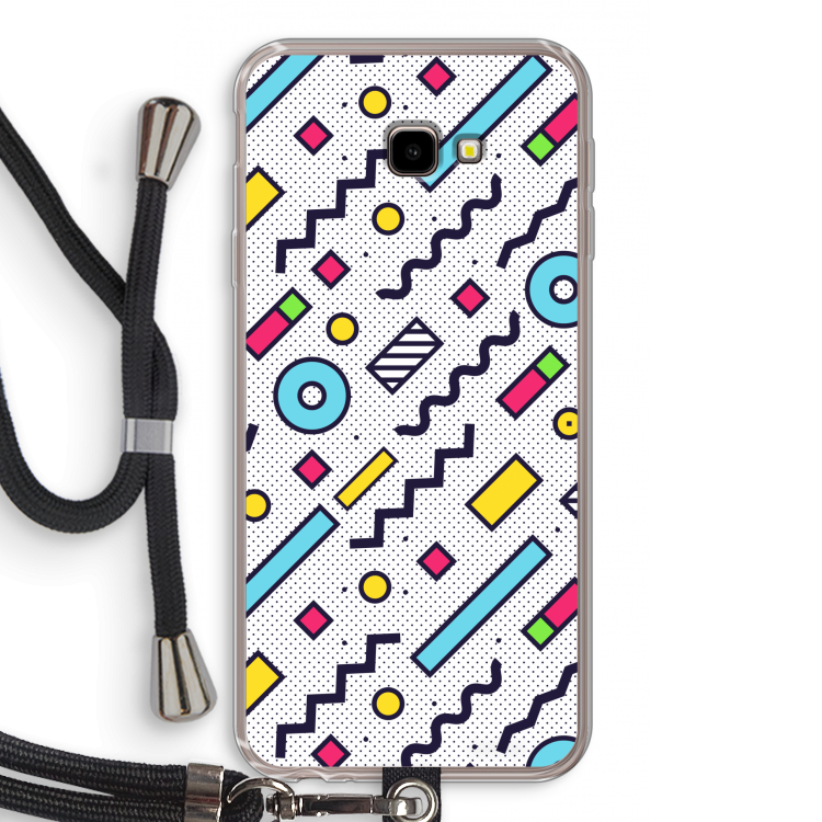 8-bit N°8: Samsung Galaxy J4 Plus Transparant Hoesje met koord