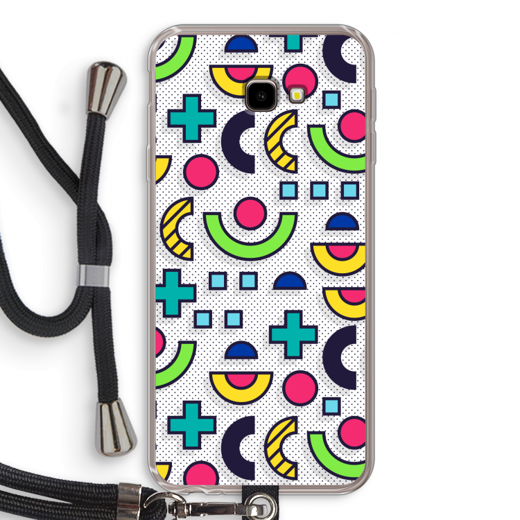 8-bit N°6: Samsung Galaxy J4 Plus Transparant Hoesje met koord