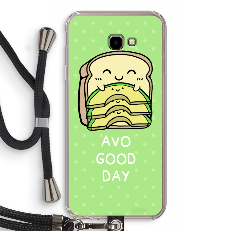 Avo Good Day: Samsung Galaxy J4 Plus Transparant Hoesje met koord
