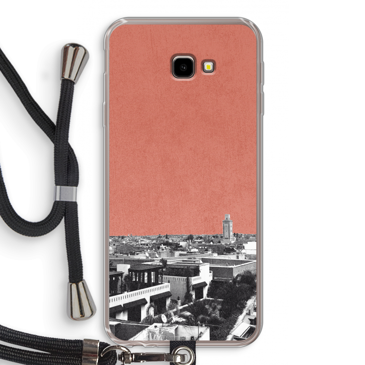 Marrakech Skyline : Samsung Galaxy J4 Plus Transparant Hoesje met koord