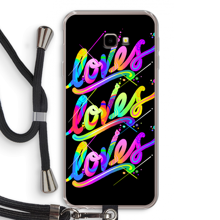 Loves: Samsung Galaxy J4 Plus Transparant Hoesje met koord