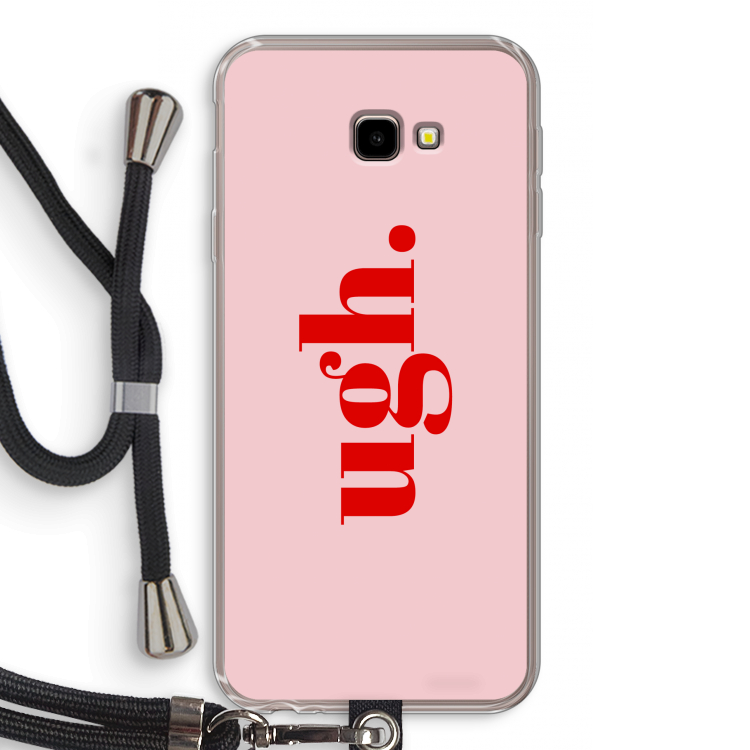 Ugh: Samsung Galaxy J4 Plus Transparant Hoesje met koord