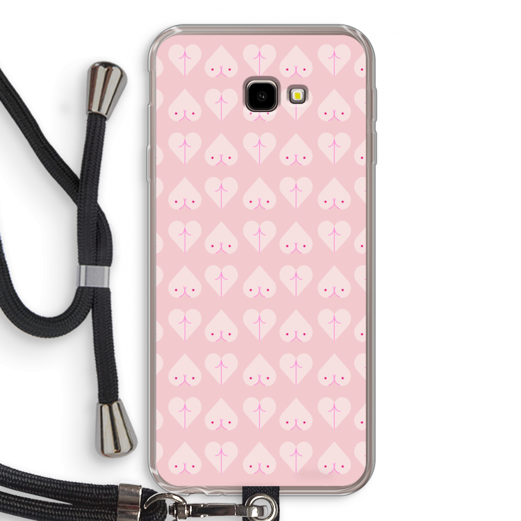 Ass 'n Titties: Samsung Galaxy J4 Plus Transparant Hoesje met koord