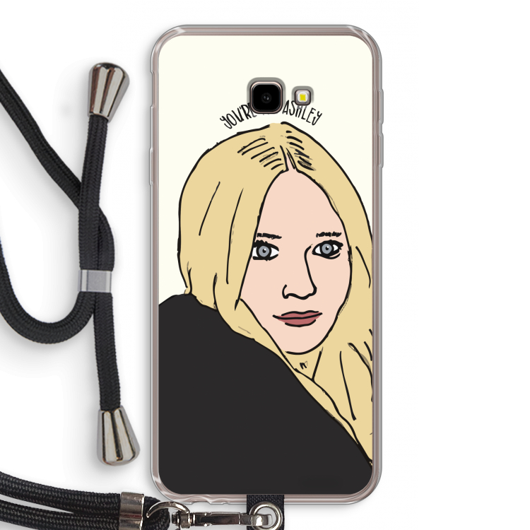 Ashley: Samsung Galaxy J4 Plus Transparant Hoesje met koord