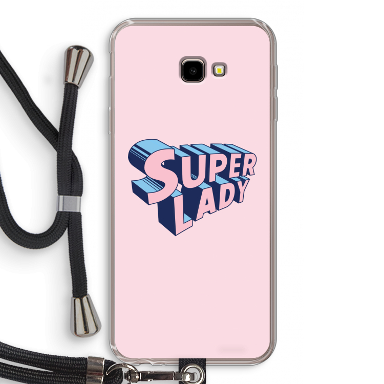 Superlady: Samsung Galaxy J4 Plus Transparant Hoesje met koord