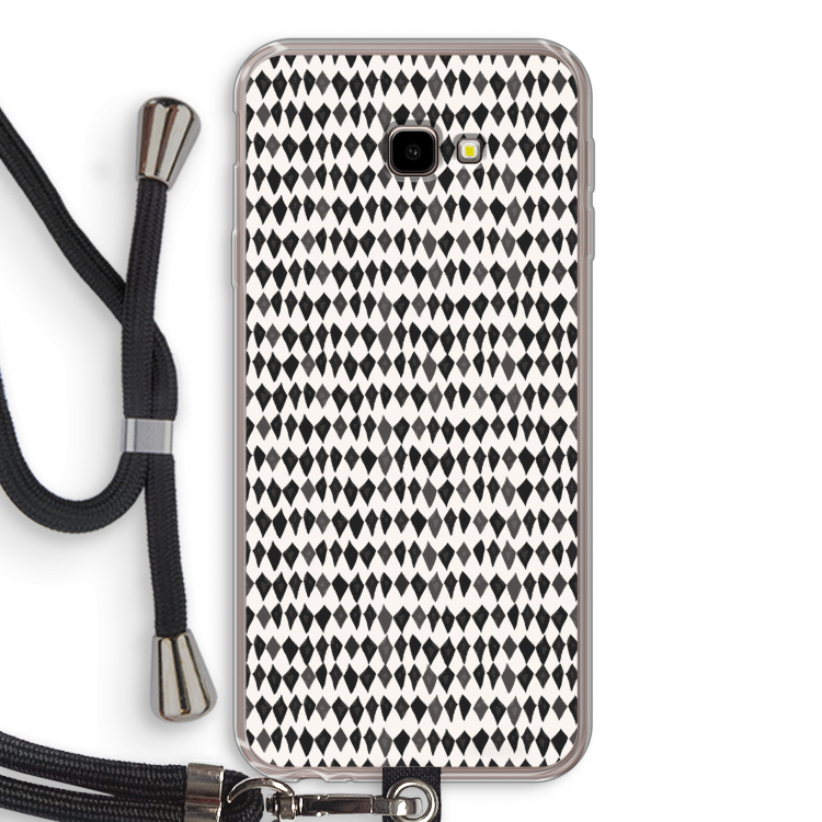 Crazy shapes: Samsung Galaxy J4 Plus Transparant Hoesje met koord