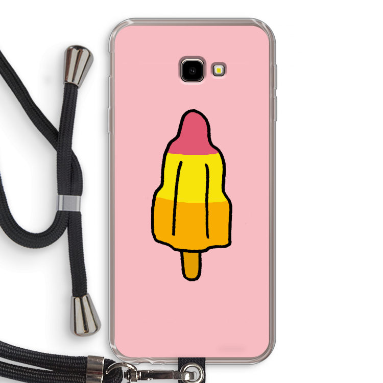 Raketijsje: Samsung Galaxy J4 Plus Transparant Hoesje met koord