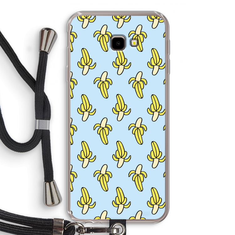 Bananas: Samsung Galaxy J4 Plus Transparant Hoesje met koord