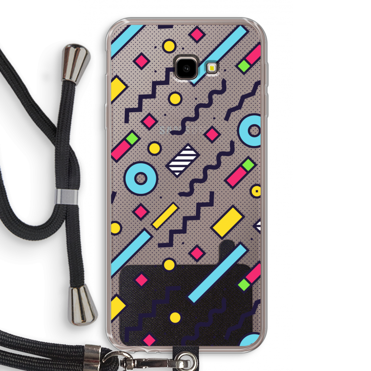 8-bit N°8: Samsung Galaxy J4 Plus Transparant Hoesje met koord