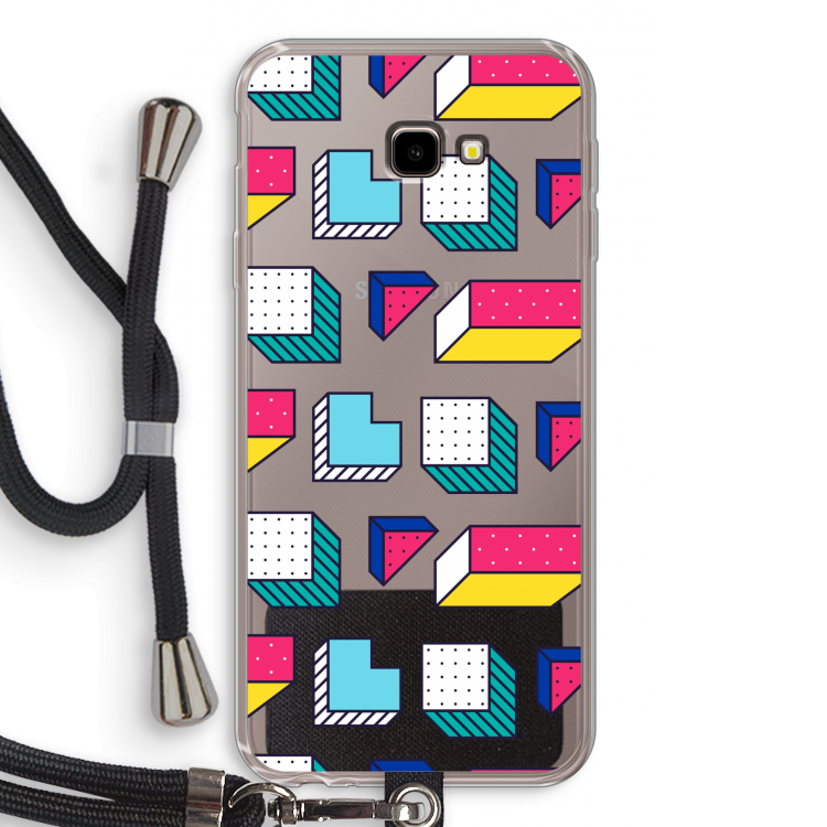 8-bit N°7: Samsung Galaxy J4 Plus Transparant Hoesje met koord