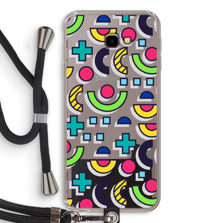 8-bit N°6: Samsung Galaxy J4 Plus Transparant Hoesje met koord