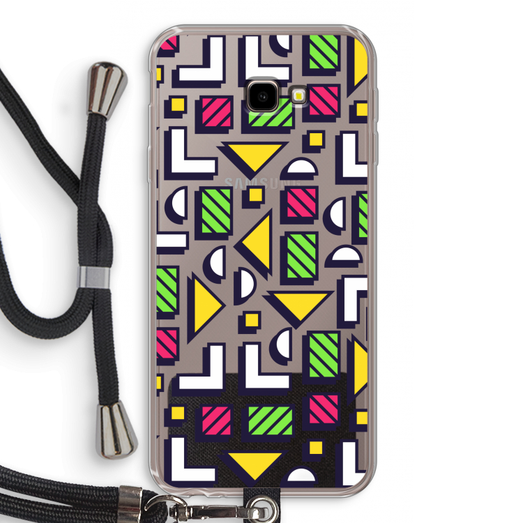 8-bit N°4: Samsung Galaxy J4 Plus Transparant Hoesje met koord