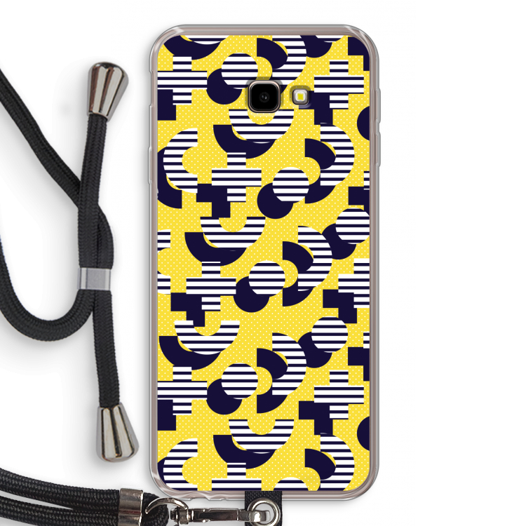 8-bit N°3: Samsung Galaxy J4 Plus Transparant Hoesje met koord