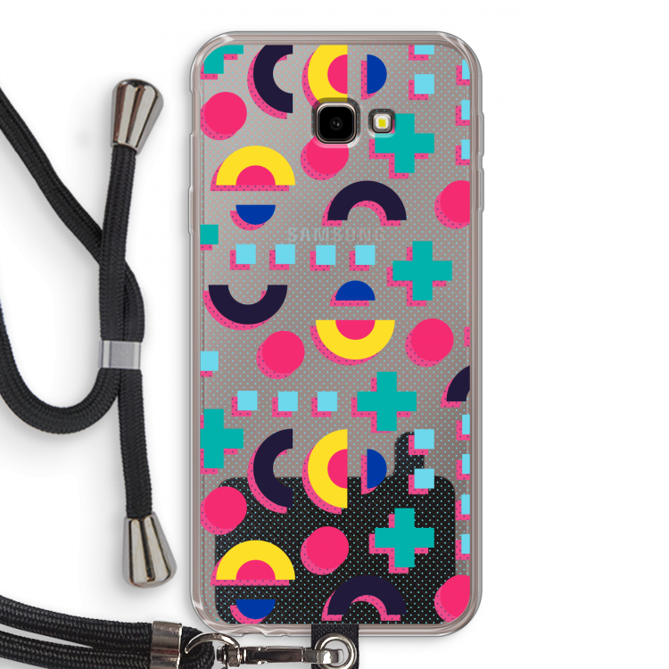 8-bit N°2: Samsung Galaxy J4 Plus Transparant Hoesje met koord